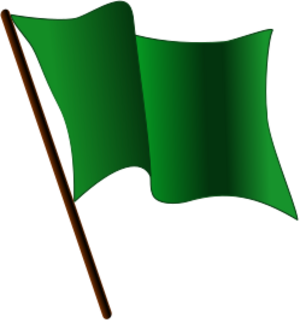 Darkgreen flag waving.svg